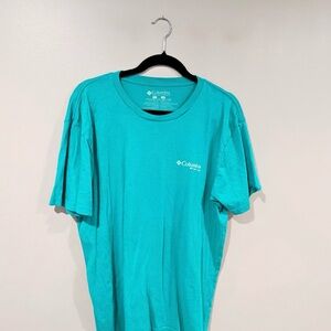 Columbia Men's Aqua Short Sleeve Tee